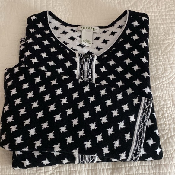 Large nearly new Orvis cardigan with zippered front. - Picture 5 of 5